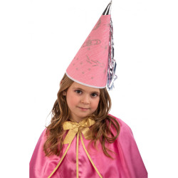 Klobouček víla růžový s glitrem